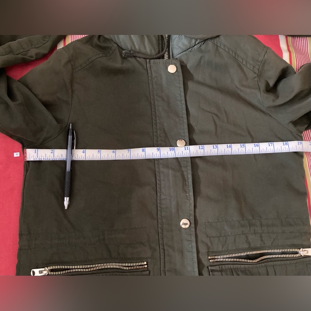 Topshop Hooded Utility Jacket and Double Zipper - Picture 10 of 10